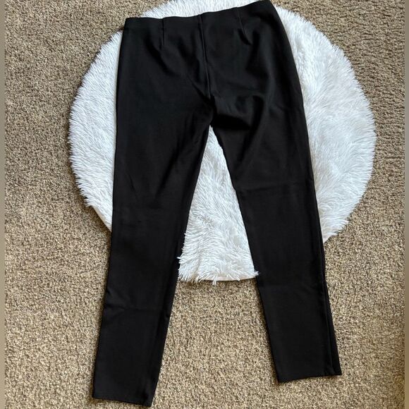 Eileen Fisher Pants Pull On Black Stretchy Womens Size Medium - Picture 2 of 6